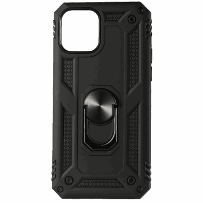 Drop Resistant Armor Case w/Finger Grip Ring Holder & Magnetic Metal sheet for iPhone 12 / 12PRO