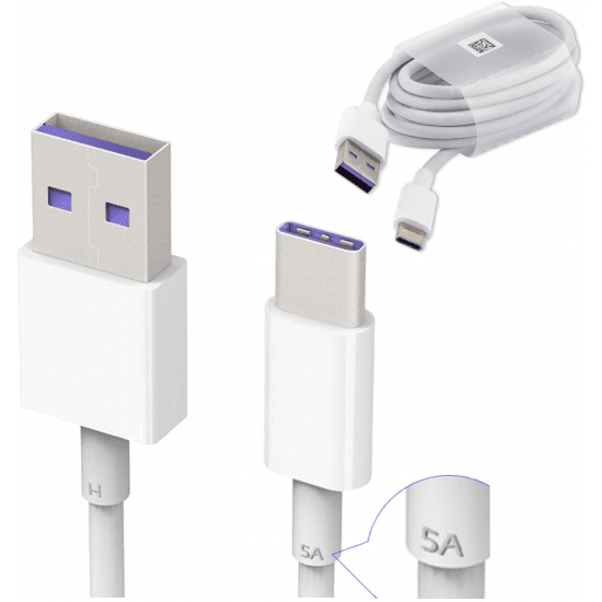Huawei SuperCharge USB hurtigladekabel til USB-C kabel 5A PURPLE *SC bulk