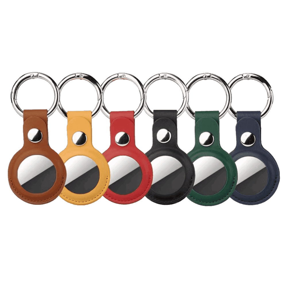 Apple AirTag keyring leather