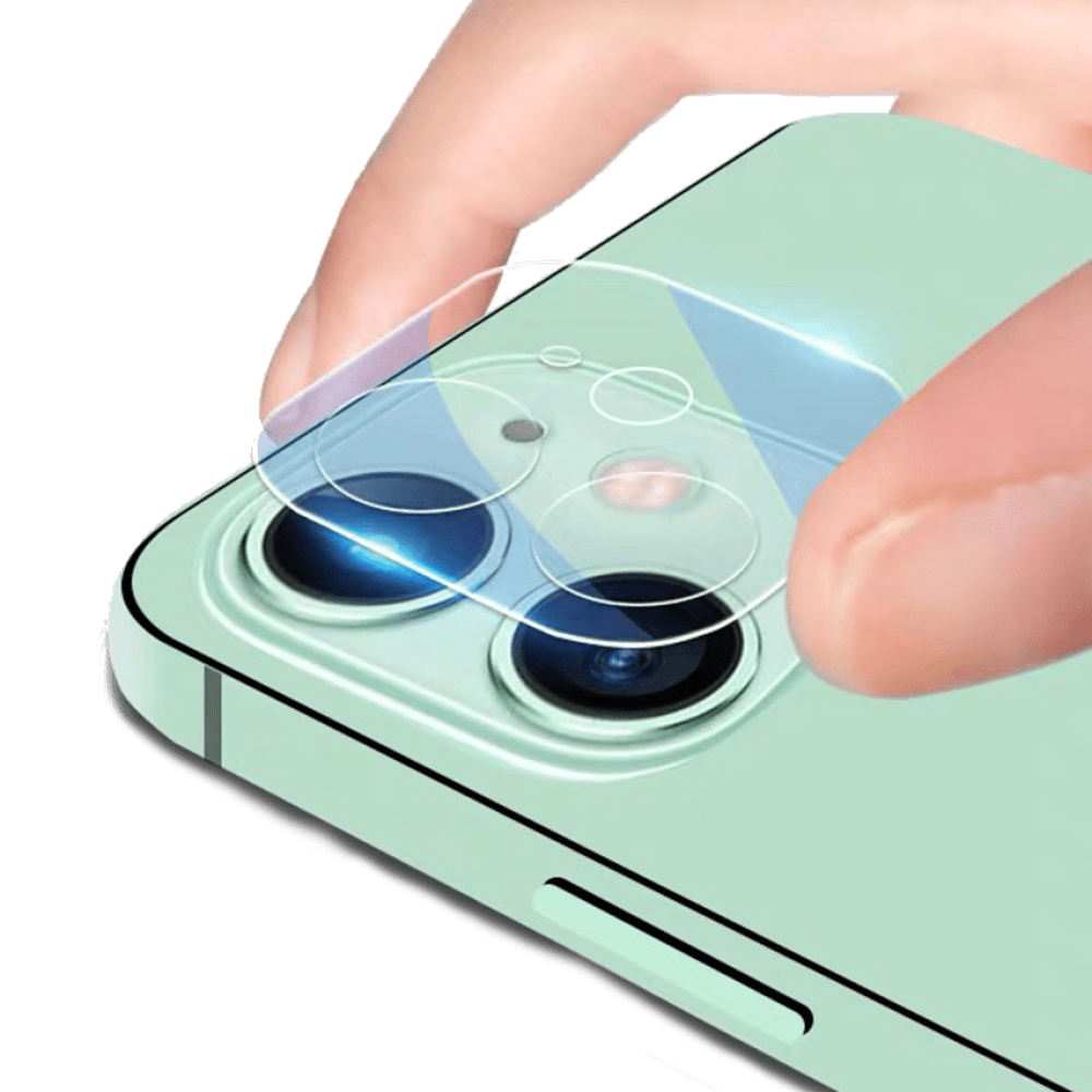 Linse-beskyttelse i herdet glass for iPhone 12