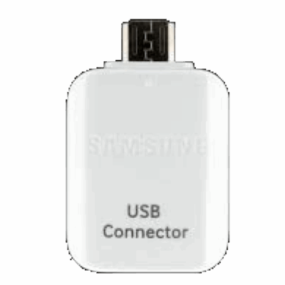 Samsung OTG adapter USB til micro-USB HVIT GH96-09728A bulk