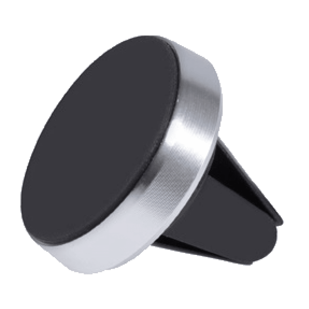 Aluminium universal magnetisk holder til bil (for mobiltelefoner osv.) inkludert metall-plate til mobil/deksel SILVER