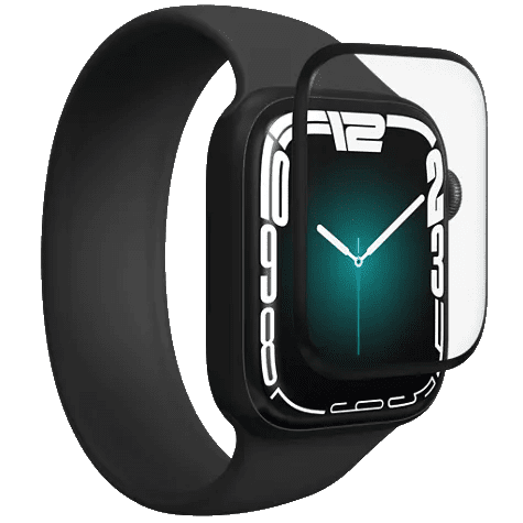 Herdet glassbeskyttelse 3D (kurvet) til Apple Watch 7/8/9 45mm