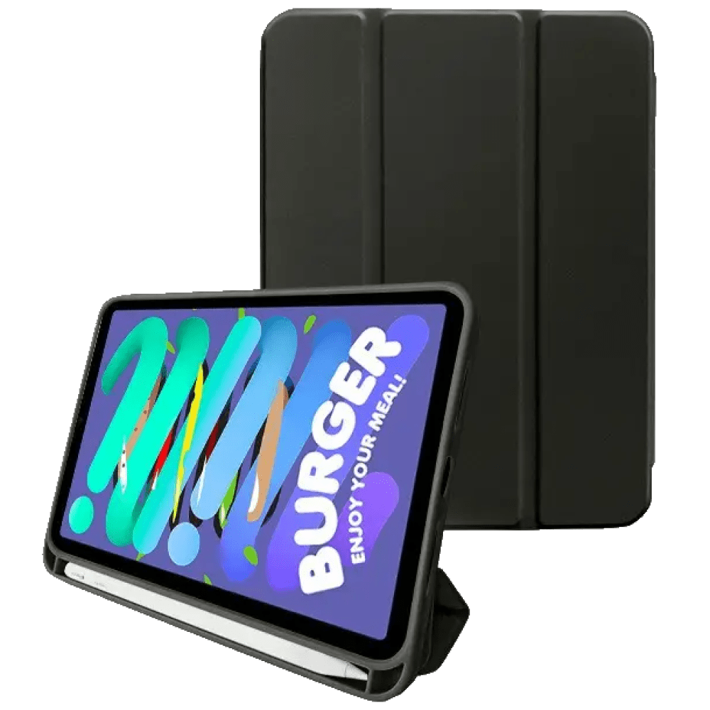 Omslag for Apple iPad9 MoKo Premium stand Case med plass til PENCIL sort farge 10.2-toms