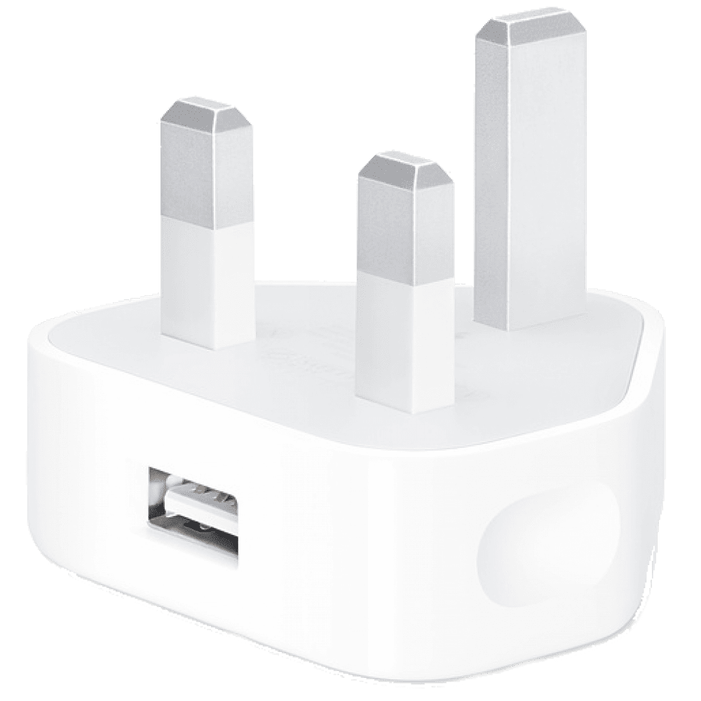 Apple Britisk USB-nettlader/reiselader (uten USB-kabel) til lading av USB-produkter i land med UK-kontakt