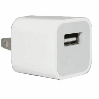 Apple Amerikansk USB-nettlader/reiselader (uten USB-kabel) til lading av USB-produkter i land med US-kontakt (ev. Europa osv. med overgang)