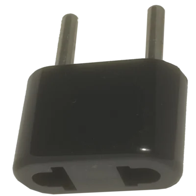 Europeisk adapter til US strømplugg svart farge