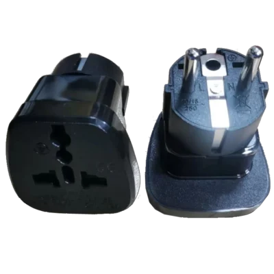 Europeisk adapter til UK (Britisk) strømplugg jordet 16A