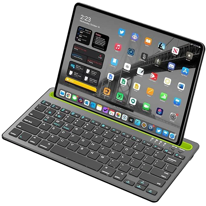 Tastatur for nettbrett/telefon oppladbart